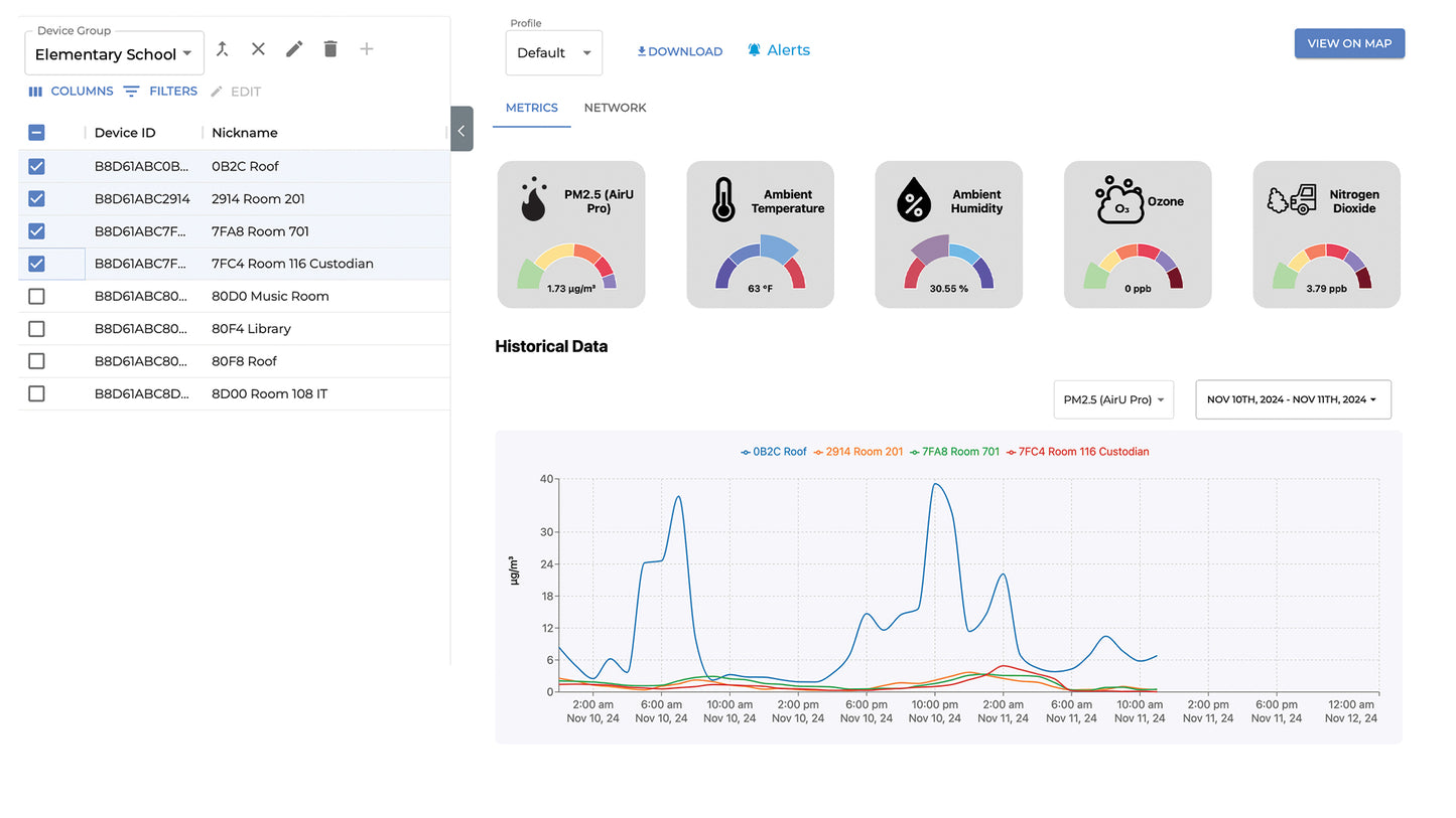 AirU+ Air Quality Monitor: Custom Alerts, Particulate Matter Analyzer